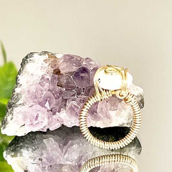 ✨❤️Freshwater pearl wrap ring. - Picture 2 of 6